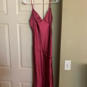 Hello Molly Asking For A Friend Midi Dress Fuchsia